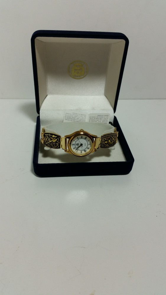 Reloj de pulsera oro damasquino