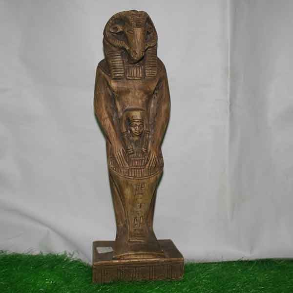 Figura de piedra de jabón de Amon Ra carnero